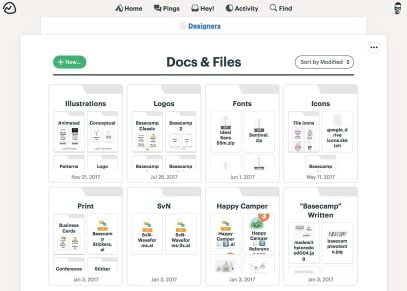 Docs and files in Basecamp